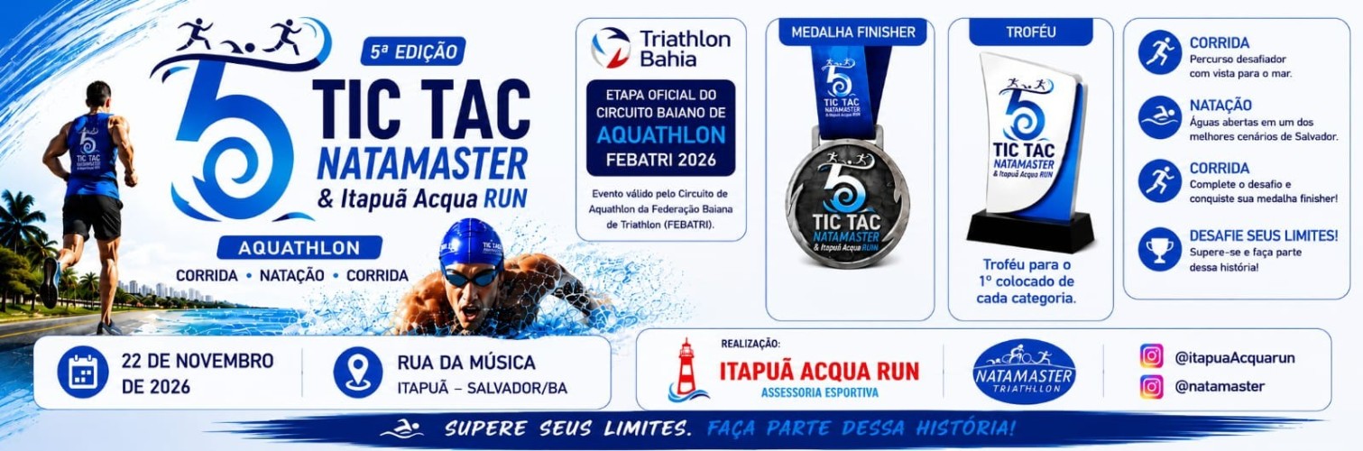 TIC TAC NATAMASTER ITAPUÃ ACQUA RUN 2026