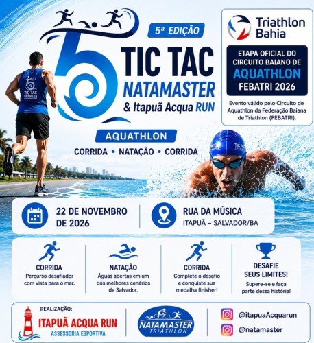 TIC TAC NATAMASTER ITAPUÃ ACQUA RUN 2026