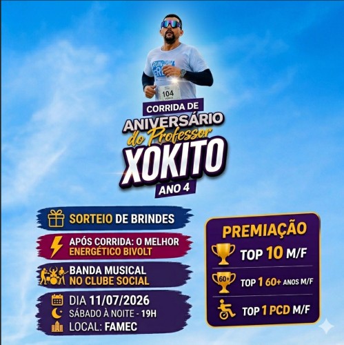 Corrida de Aniversário Professor Xokito ano IV