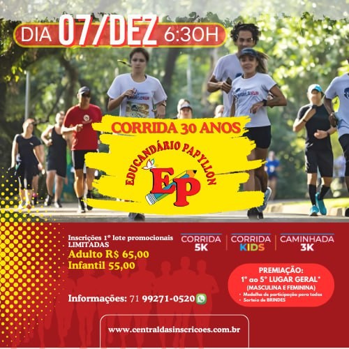 CORRIDA E CAMINHADA EDUCANDÁRIO PAPYLLON 2025