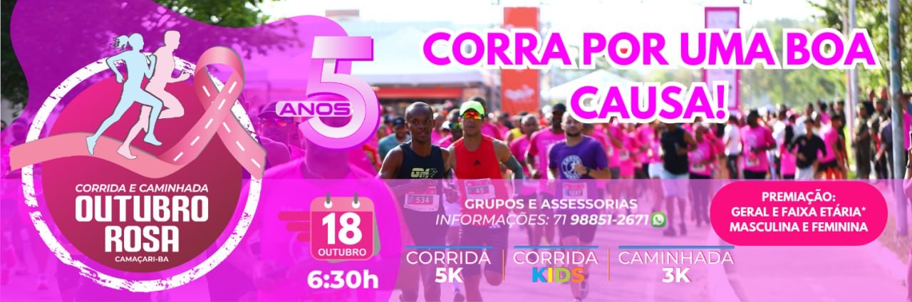 5ª CORRIDA E CAMINHADA OUTUBRO ROSA CAMAÇARI 2026